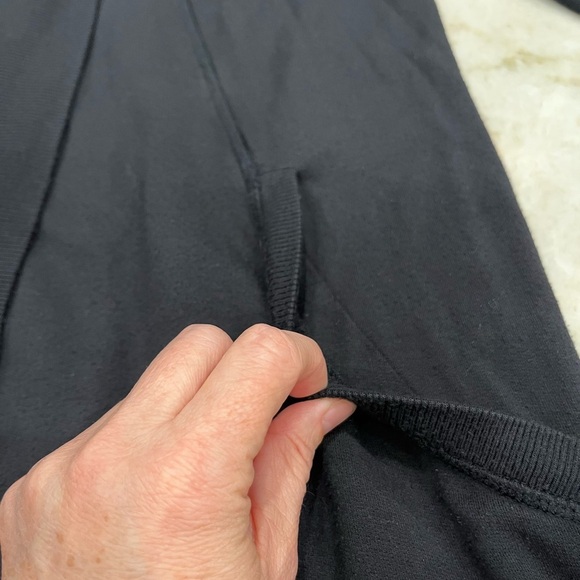 Athleta Presence Cocoon Wrap‎ Sweater | Black Ribbed | Size Small - Picture 8 of 12